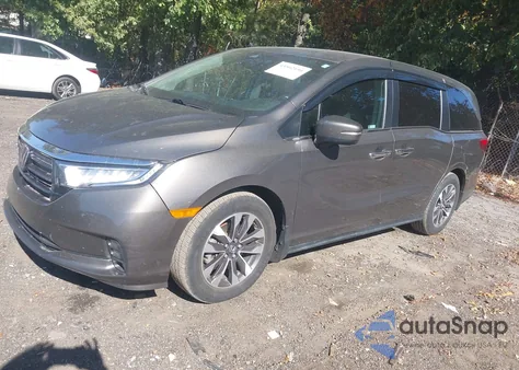 2022 Honda Odyssey Ex-L from USA, damaged, VIN 5FNRL6H79NB052237